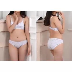 주니어 노와이어 멜란지 2단계 속옷 세트 활동성 10대여자 착용감