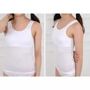 부직포 패드 주니어 1단계 순면 브라런닝 초등학생 캡내장나시 여중생