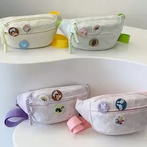 bns 여성 크로스 힙색 가벼운 웨이스트백 데일리 캐주얼 가방 뱃지 미포함  WFLIPM0