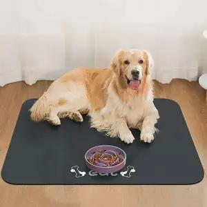 규조토 강아지 식기매트 고양이 밥그릇패드 80x50cm WFLOQEF