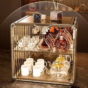 컵보관랙 커피잔 유리컵 진열장 보관 서랍장 사 투명한