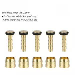 림브레이크 자전거 BH90 BH59 SRAM Magura Tektro 브레이크 용 5개 올리브인서트 유압 커넥터 교체품