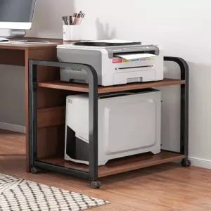 복합기 선반 사무용 프린터 정리함 책상 받침대 수납함 팩스 다층 랙