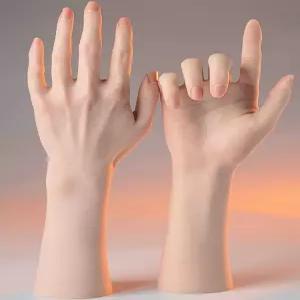 네일 핸드모형 여성용 실리콘 매니큐어 연습 셀프 손마네킹 핸드 아트