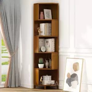 코너 수납형 수납장 인테리어 책장 타입 선반 원목 디자인