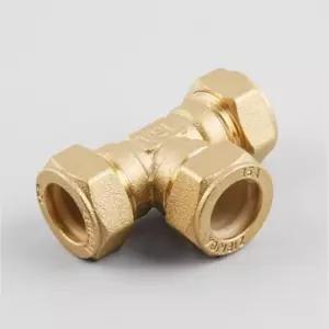 수도부속 주름관삼방티 신주 15A 산업용품 수도배관 철물용품 수도용부속 연결 배관용 수도관밸브 설비용품