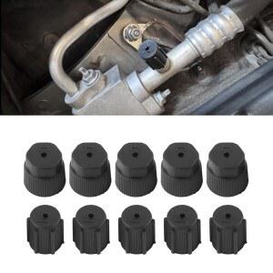 페리안엘 10PCS 에어컨 서비스 AC 시스템 충전 포트 커버, 0.51