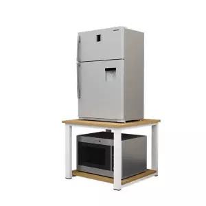 미니 냉장고 받침대 밥솥 렌지대 사무실 원목 흔들림 선반