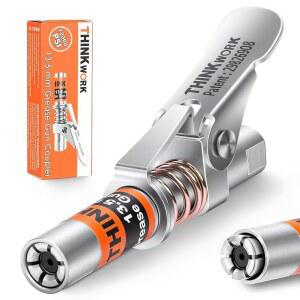 [미국배송] 씽크워크 그리스 건 커플러 0.53인치 팁 강력한 커플러 잠금 12000 PSI 퀵 릴리스 모든 1/8인치 NPT 피팅과 호환 가능