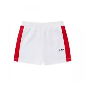 널디 NDY 우먼스 컬러 블락 트랙 쇼츠 화이트 PNES24TH0800 139438