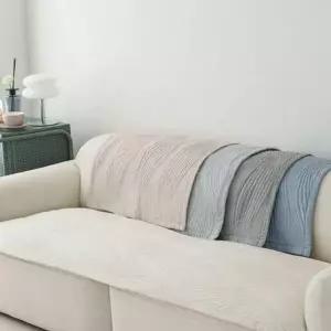 순면 쇼파 패드 누빔 쇼파 패드 논슬립 워싱 3인용 사계절 깔개