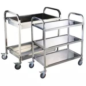 3단 이동카트 식당용 밀차 스텐 업소용 식당 운반 핸드카