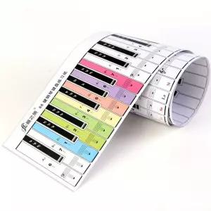 피아노건반종이 피아노 교구 휴대용 88키 초보 종이 연습용