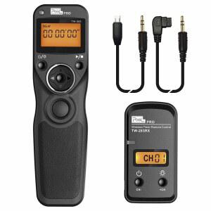 [미국배송] 소니용 리모컨 소니 알파 A100 A350 A450 A550 A560 A9 A99 A77 A7 A7용 픽셀 무선 셔터 릴리스 케이블 TW-283 S1/S2 타이머 리모컨 호환