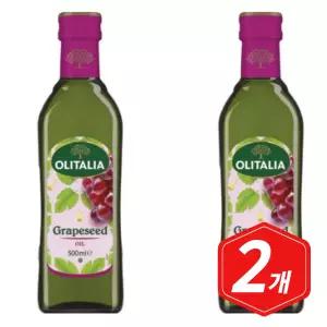 올리타리아 포도씨유 500ml x 2개 식용유 기름