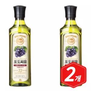 해표 포도씨유 500ml x 2개 식용유 기름
