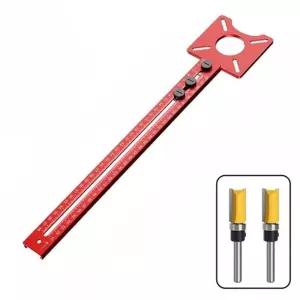 목공 트리머 조기대 밀링 레일 작업 구멍 지그 라우터 원형