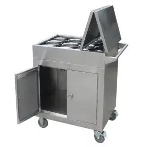 반찬트롤리 양념통 식당 조미료 양념 주방 스틸 카트 슬라이딩 도어 모델