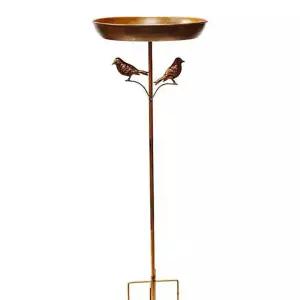 스탠드 버드피더 새 야외용 정원 장식 야외 새장 모이통 앵무새 금속 조류