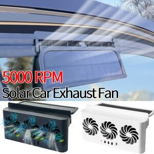 3개의 공기 배출구가 있는 태양열 자동차 라디에이터 냉각 팬 창문 모든 대한 USB 전원