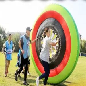 명랑 운동회 풍선 에어바운스 자동차 타이어 에어타이어