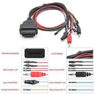 OBD2 진단 어댑터 MPPS V18 브레이크아웃 트라이코어 케이블 ECU 벤치 핀아웃 12V 지원