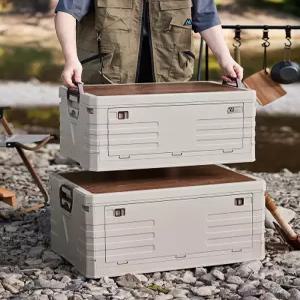 자동차 트렁크 보관함 캠핑카 야외 보관함 차량용 다기능 접이식 상자 정리함 수납