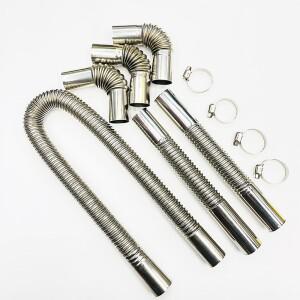 24mm 엘보우 파이프 에어 파킹 히터 배기 튜브 커넥터 클립 포함 웨바스토 보트 자동차 난방 액세서리