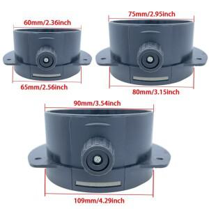 60/75/90mm 배기 자동차 히터 에어 벤트 커넥터 Webasto 디젤 주차 용 조절 밸브 플랩