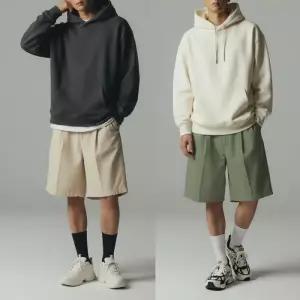 남자 반바지 원턱 버뮤다 면반바지 치노팬츠