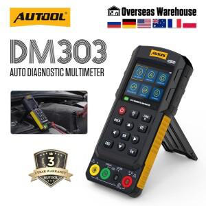 AUTOOL DM303 자동차 회로 테스터 진단 디지털 멀티미터 오실로스코프 전류계 아날로그 신호 저항계 K/CAN