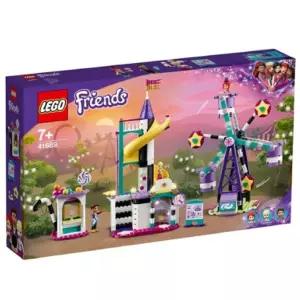 레고 프렌즈 선물 대관람차에서 내려다보는 아름다운 놀이공원 미끄럼틀 어린이