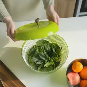 반자동 야채탈수기 6L 샐러드 물기제거 야채스피너 대용량