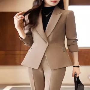 여성코트 가을 정장 작업복 코트 오피스룩 세트 모던 심쿵직구