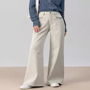 여성청바지 가을 캐주얼 와이드 데님 나팔바지 하이웨스트 플레어팬츠 심쿵직구