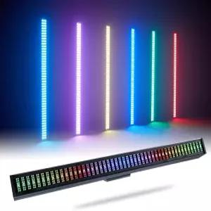 스테이지 라이트 바 200W RGB DJ 192 파티션 픽셀 760 LED 스트로브 DMX 사운드 체이싱 워시 파티 클럽