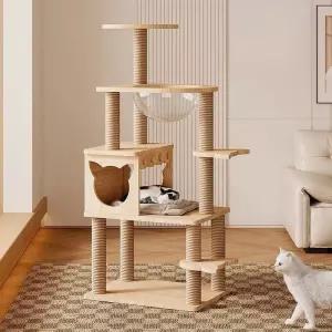 캣타워 DIY 가정용 원목 고양이 튼튼한 조립식 하우스