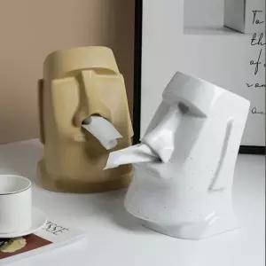 각티슈 모아이석상 모아이도자기티슈케이스 두루마리