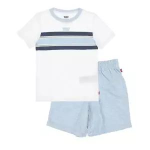 [롯데백화점]리바이스키즈 스트라이프 로고세트 V252ST316PWH