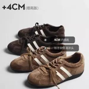 여자 빈티지 가을 러닝화 속굽 소가죽 버전 MN OOTD3