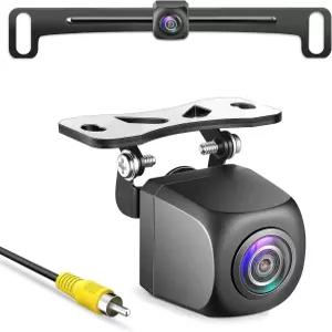 HD 백업 카메라 메탈 하우징 170도 광시야각 번호판 후방 클리어 나이트 비전 IP69 방수 범용 후진 캠 키트