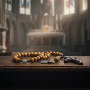 카톨릭 원목 십자가 목걸이 우드 팬던트 남녀공용