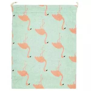 복조리 파우치 어린이집 복주머니 린넨 조리개 대홍학