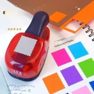 DIY 우표 모양 펀칭기 엠보싱 우표펀치 우표펀칭기 프레스