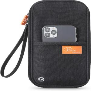 가족 여권 소지자 정리함 RFID 차단 여행 문서 케이스 경량 대형 커버 여성 및 남성용 방수 가방