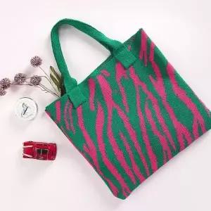 데일리 유니크 니트 에코백