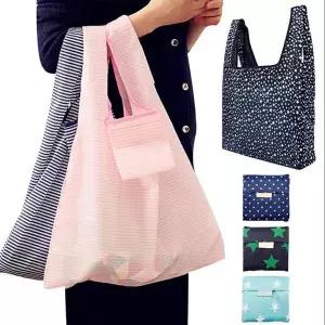 다회용 장바구니 에코백 환경보호 시장 가방 접이식