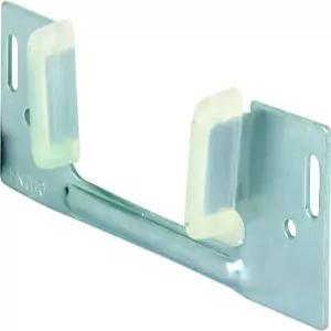 프라임 라인 N 6566 슬라이딩 포켓 도어 하단 가이드 1-3/8인치 x 1-1/4인치 스틸 플라스틱 가이드(싱글