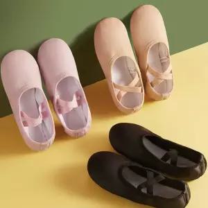 성인 가죽 발레슈즈 부드러운 무용 신발