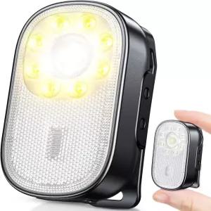 Cuvccn 500LM 초밝은 미니 EDC 손전등 충전식 상업용 스트로브 라이트 러너를 위한 10가지 모드 러닝 걷기